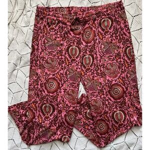 100% Cotton Vera Bradley 2XL Pink Paisley Lounge Pants Drawstring Comfortable‎